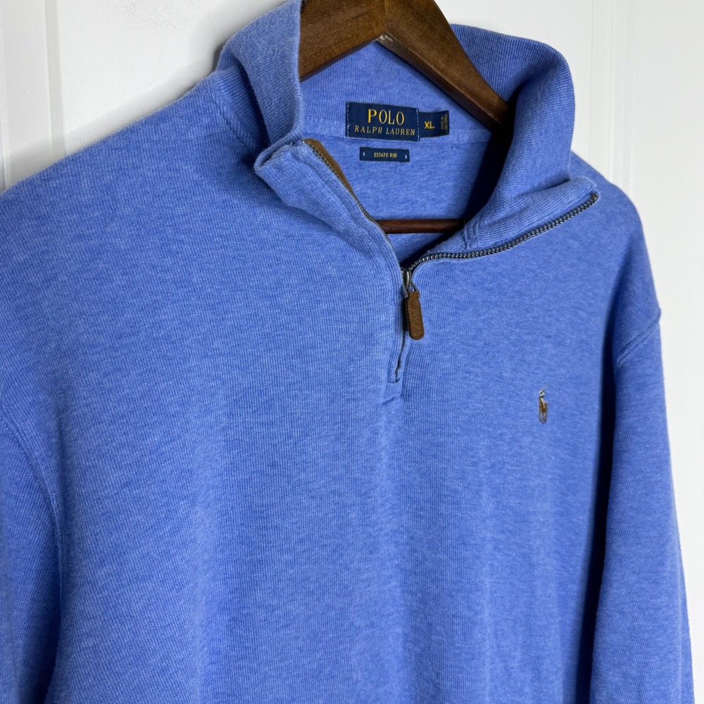 Polo by Ralph Lauren Blue Zip Up Sweater